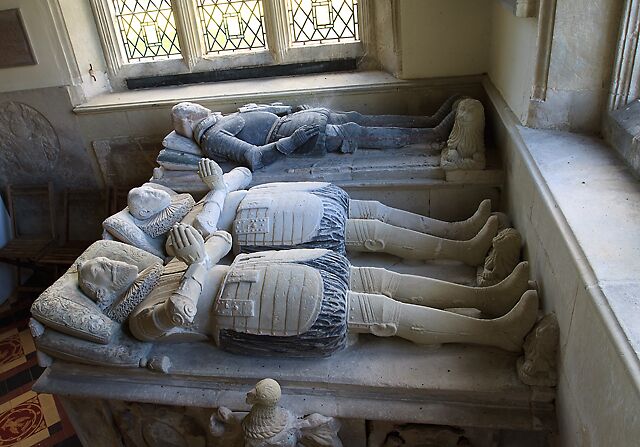 Tomb-monument of Henry Ley - St Michael's church, Teffont Evias (detail - 1)