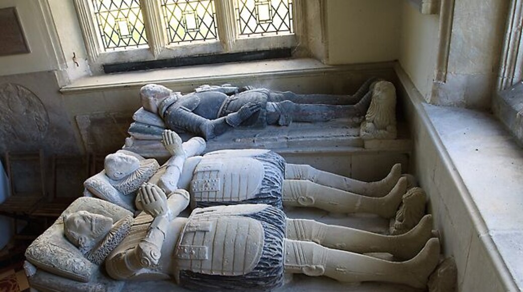 Tomb-monument of Henry Ley - St Michael's church, Teffont Evias (detail - 1)