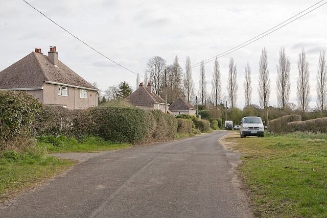 Eastern end of Church Lane, Plaitford