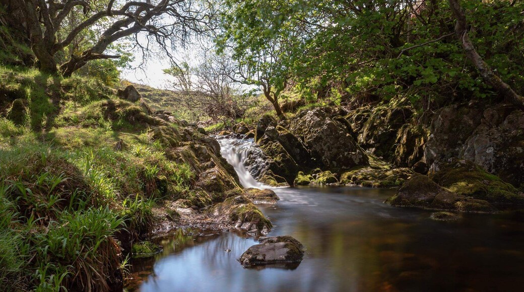 The smaller falls above linhope spout