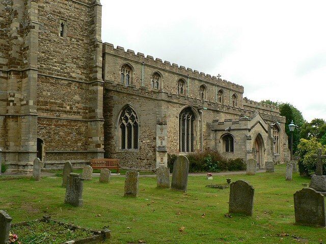 St Mary's Church, Eaton Socon. The south side, and the base of the tower 1372077