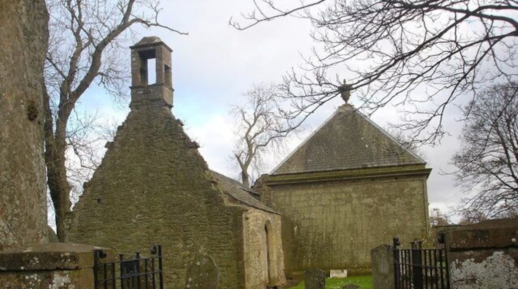 Aberuthven church and cemetery Ruined chapel and old graveyard in village of Aberuthven between Auchterarder and Perth.