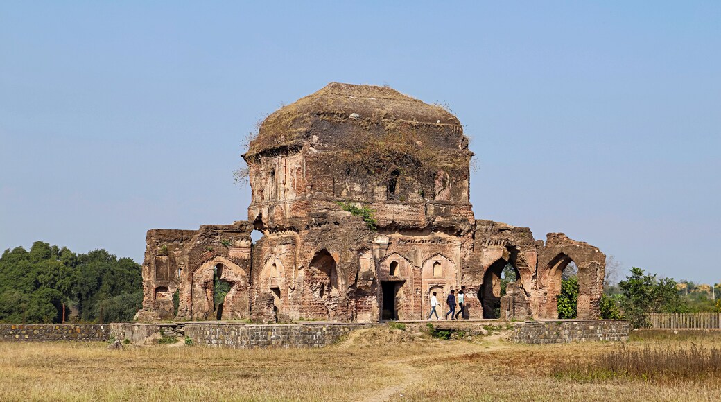 Ruins of Paandan Mahal, Situated Beside of Black Taj Mahal, Burhanpur, Madhya Pradesh, India.