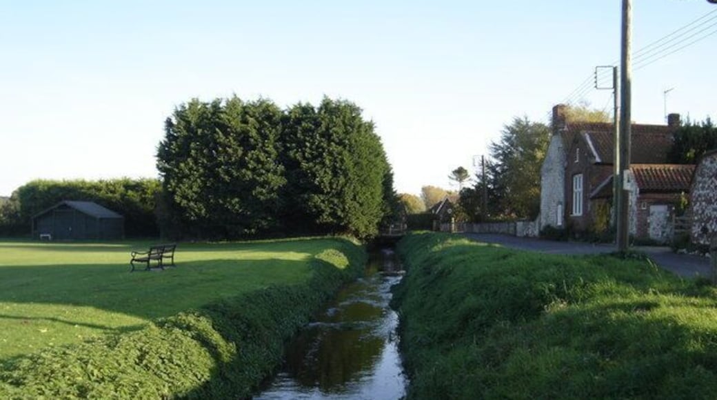 The river Burn at Burnham Thorpe.