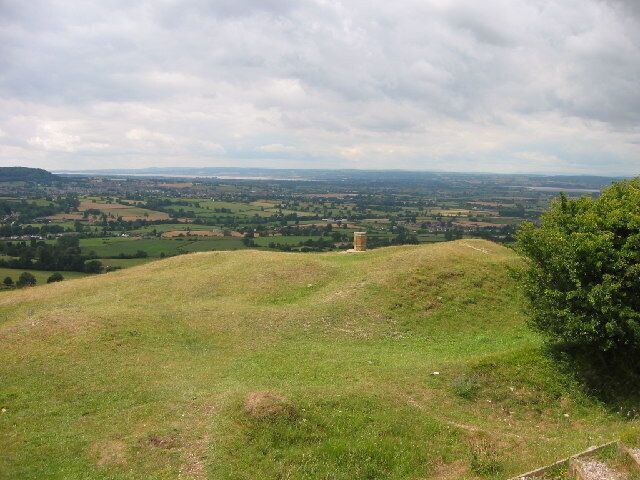 Frocester Hill Viewpoint. Severn Valley view