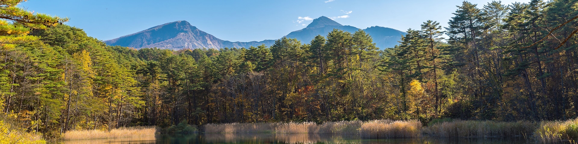 Goshiki-numa Urabandai Fukushima Autumn Japan