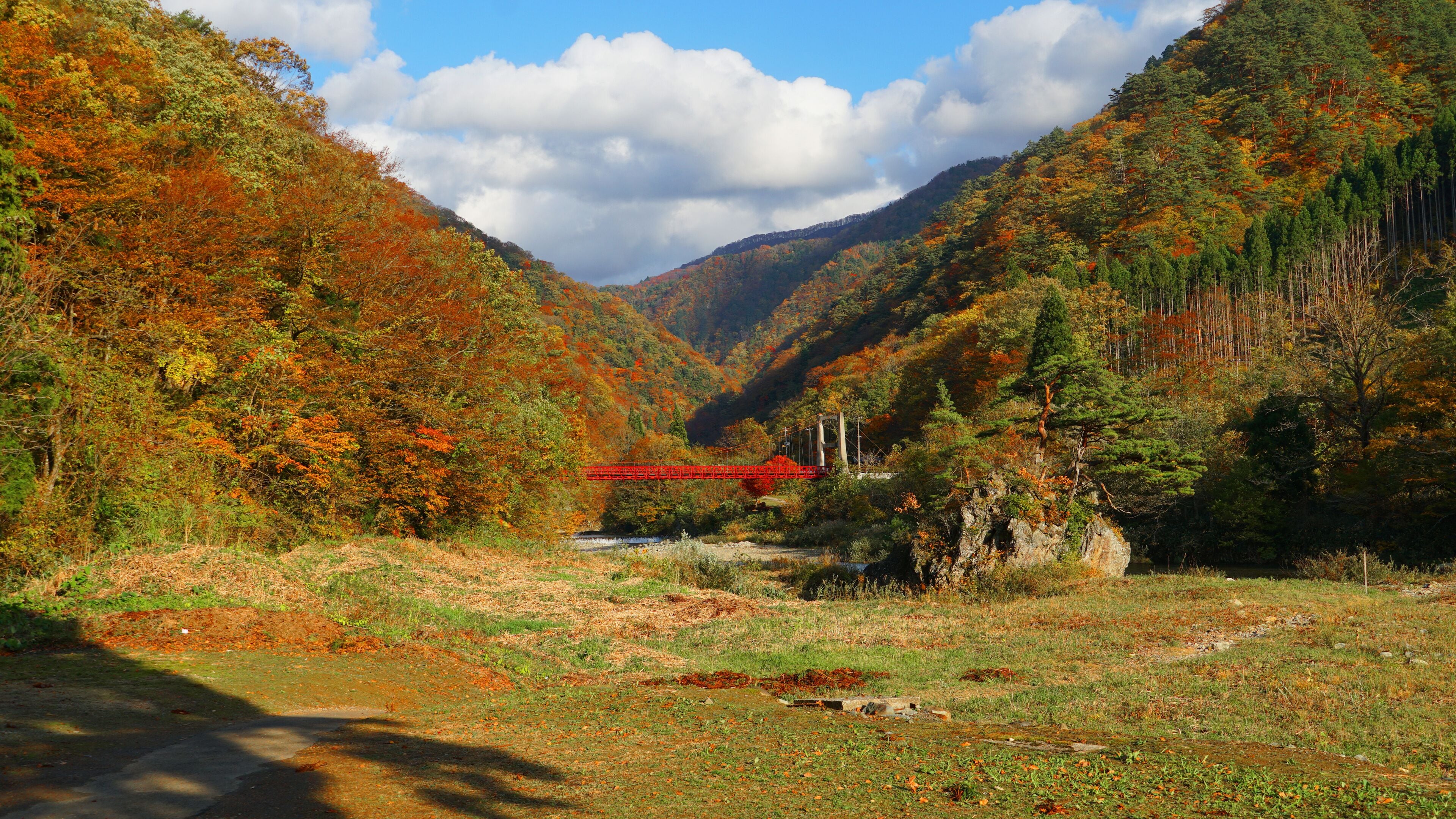 Dakigaeri Valley in autumn, Akita prefecture, Tohoku, Japan.