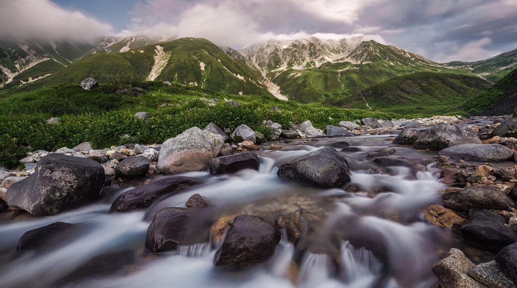 Raichou sawa creek in Tateyama, Toyama pref, Japan
