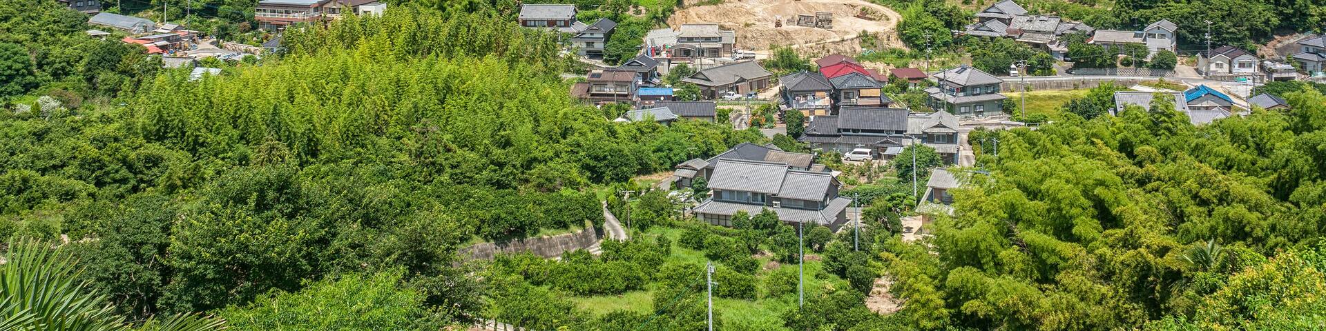 Village on Innoshima in the Seto Inland Sea, Japan