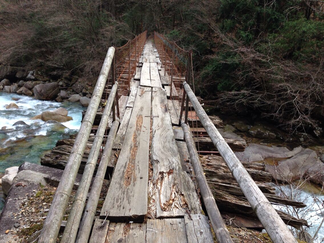 昔の森林鉄道橋