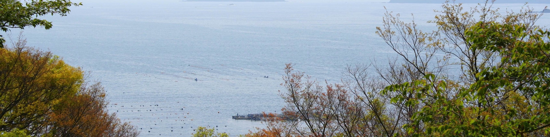 女川湾左から笠貝・江ノ島・平島・足島・早崎