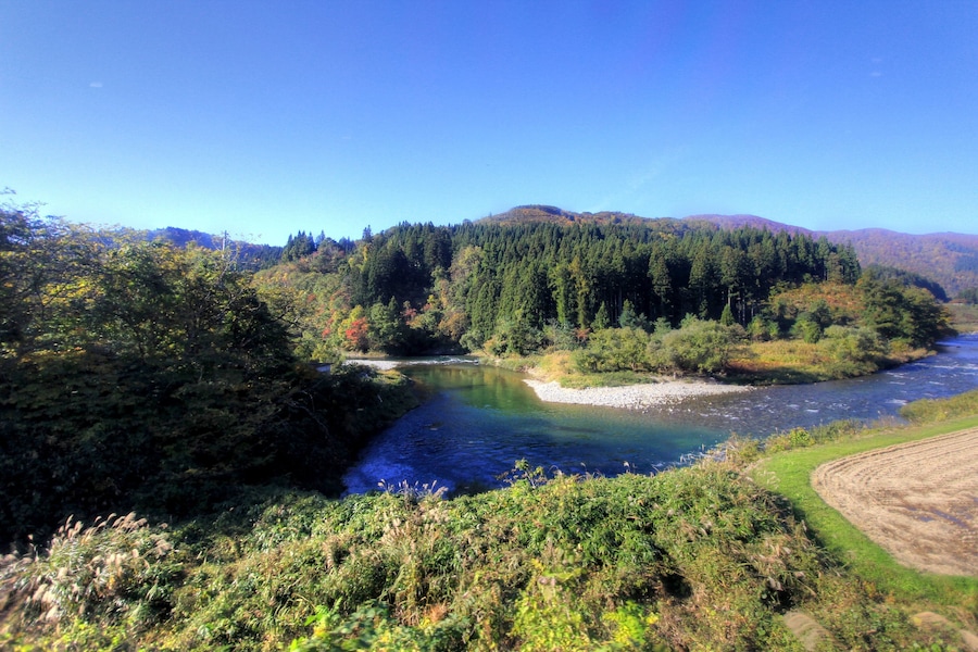 東長沢駅付近の風景