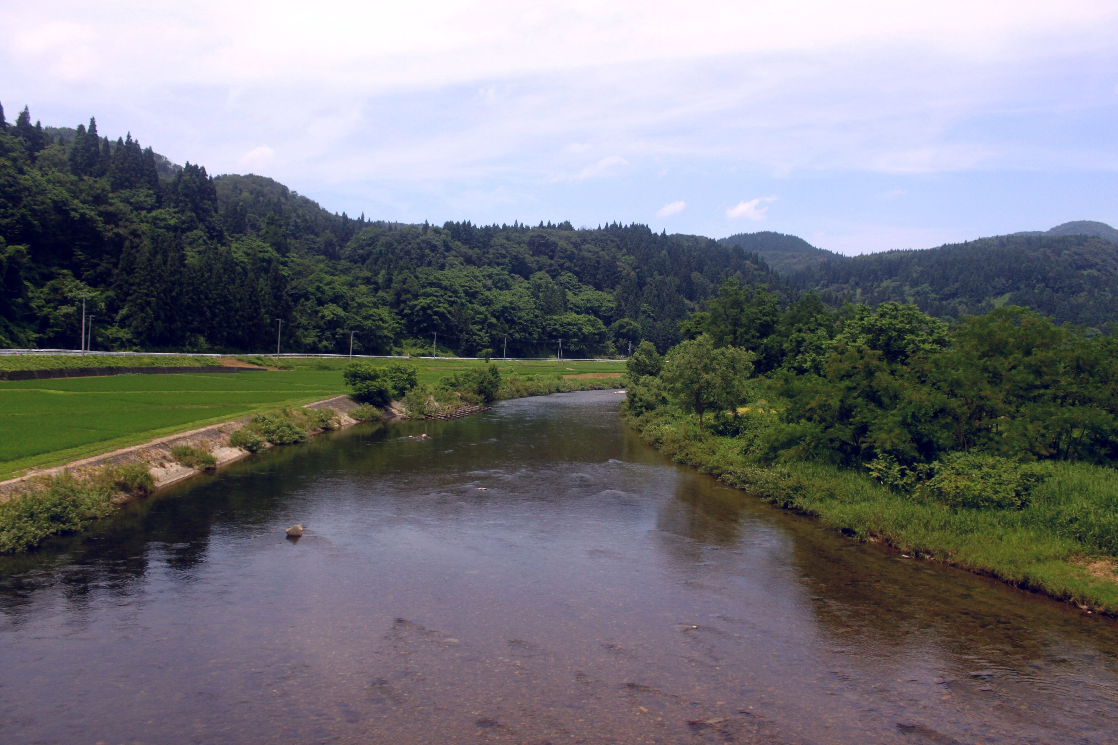 東長沢駅付近の風景