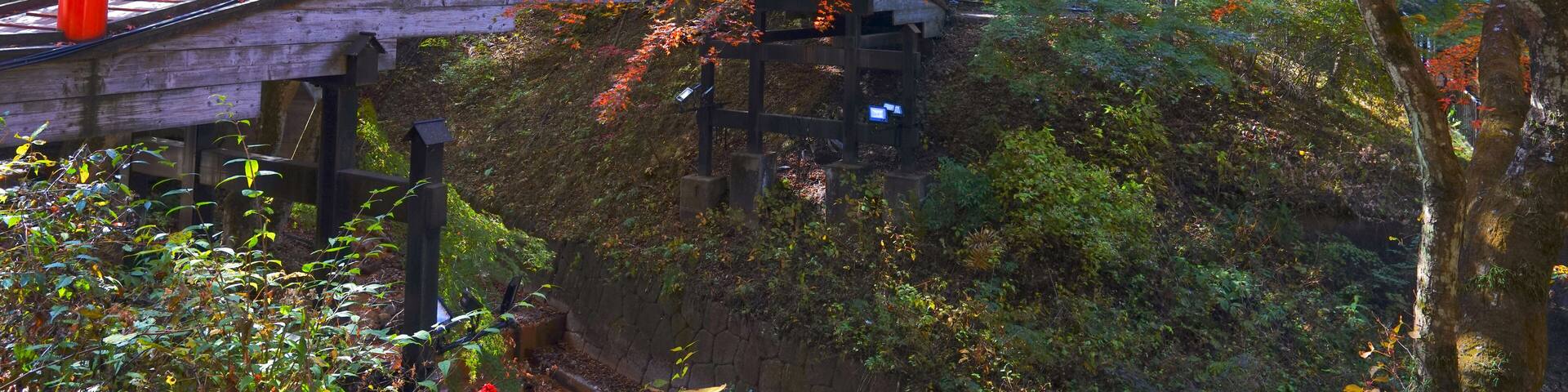 Kajika Bridge, Ikaho Onsen, Shibukawa City, Gunma Pref., Japan