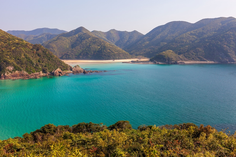 Takahama Beach in Fukue island, Gotō, Nagasaki, Japan
