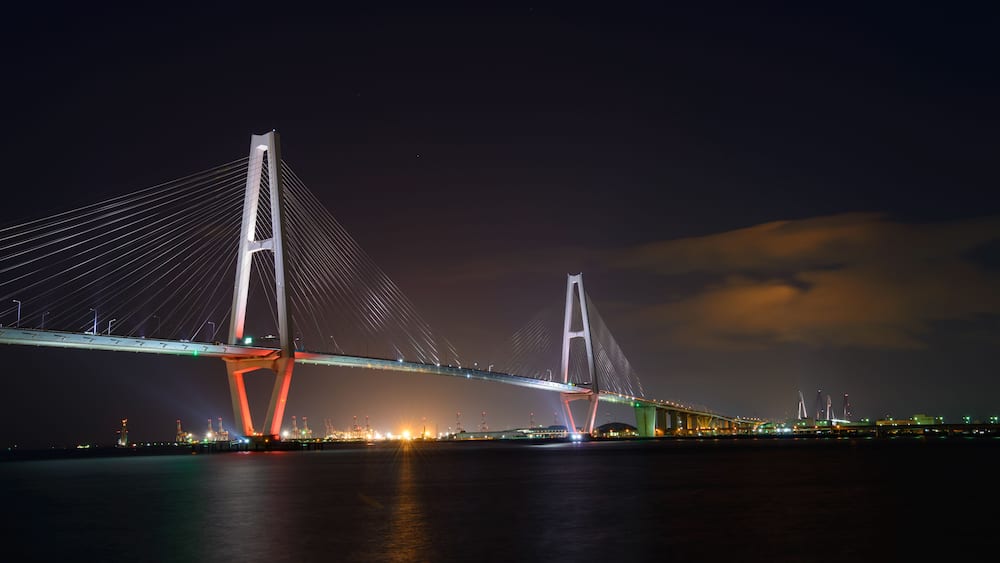 Meiko Triton and the Port of Nagoya in Aichi, Japan