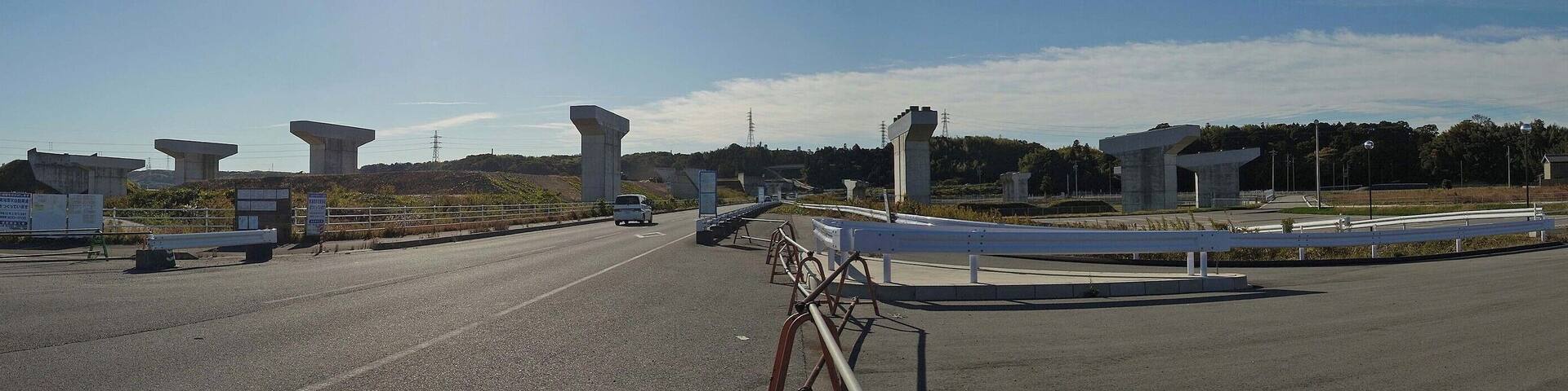 建設中の東海環状 東員IC