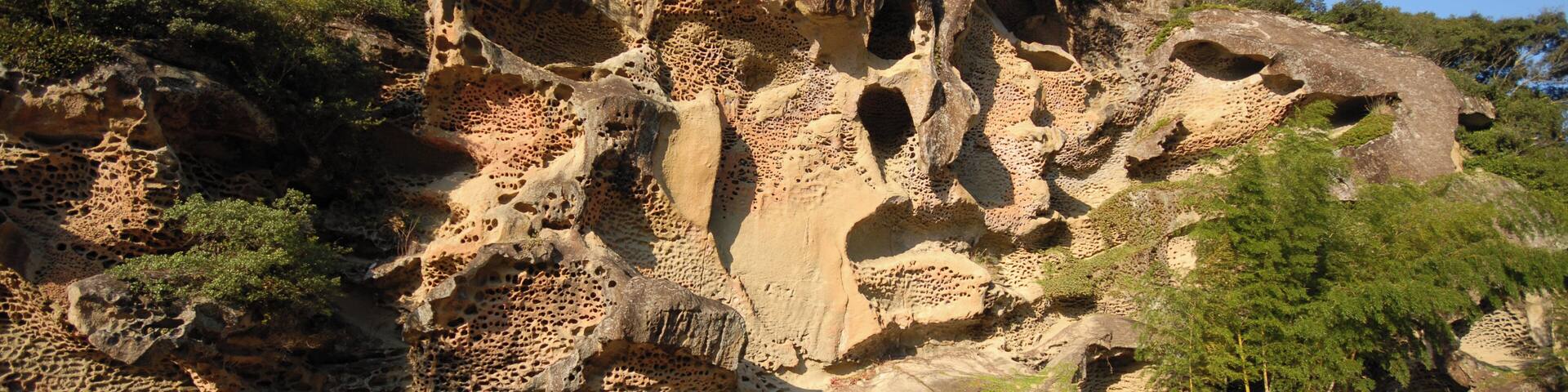 Mushikui-iwa (Mushikui Rock) is a Natural monuments in Japan in Takaike, Wakayama Prefecture, Japan