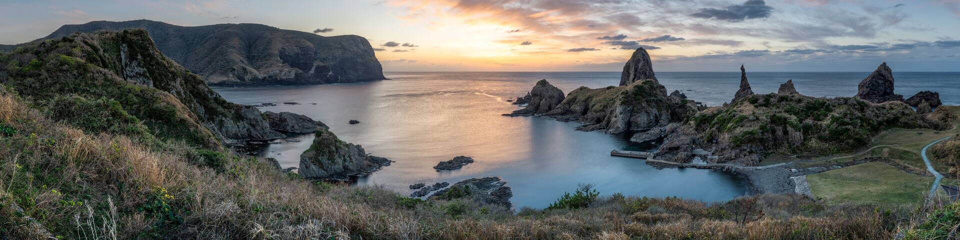 Sunset at the Kuniga Coast, Nishinoshima Island, Shimane Prefecture, Japan