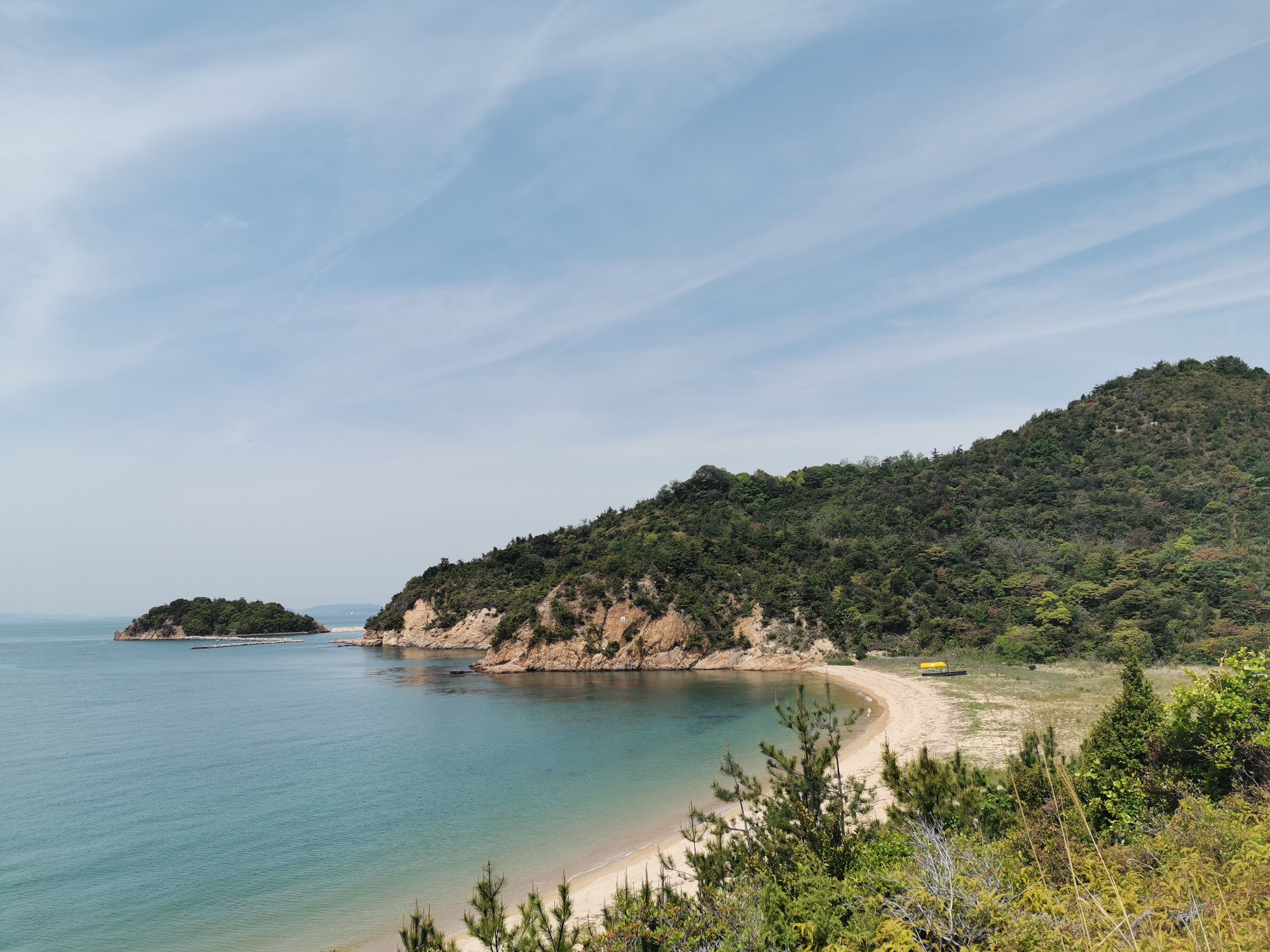 Nice view while walking back to the ferry terminal on Naoshima Island