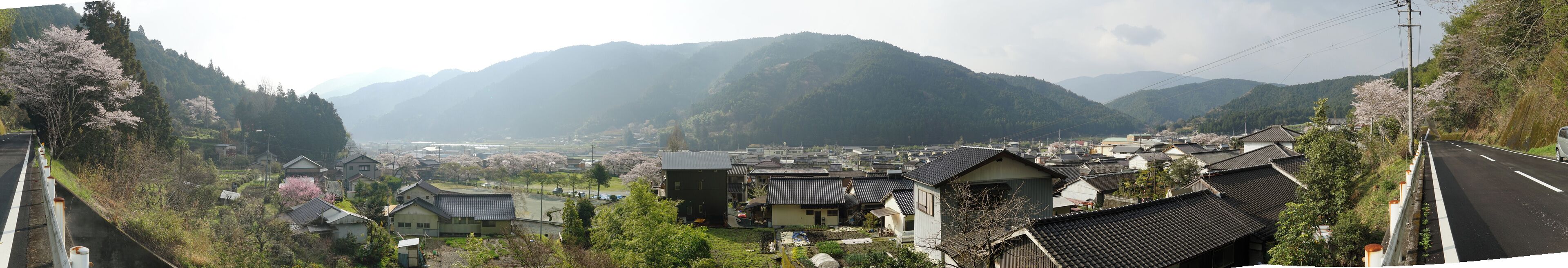 土佐町土居のパノラマ
