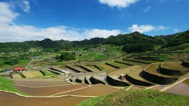 鬼木棚田 展望所より
