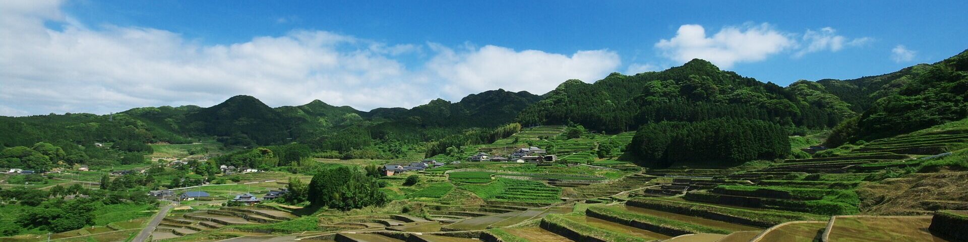 鬼木棚田 展望所より