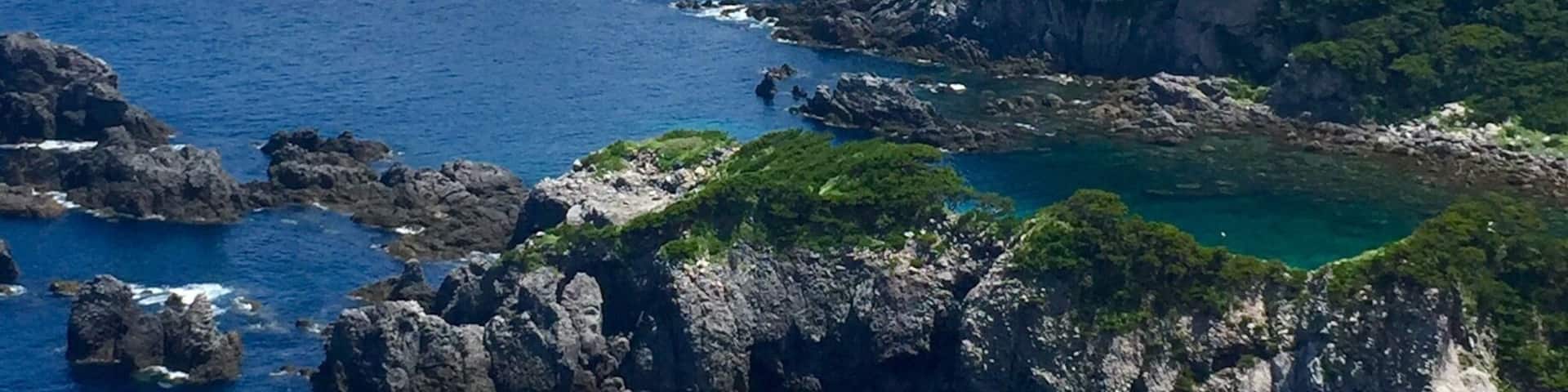 Wonderful beachs in Shikinejima, Izu islands, Tokyo