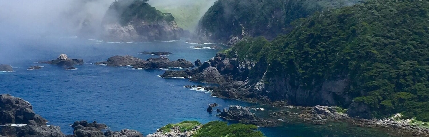 Wonderful beachs in Shikinejima, Izu islands, Tokyo
