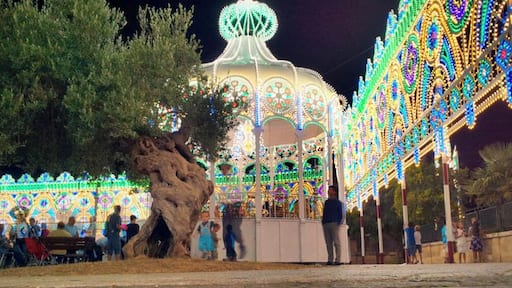 Everyone knows the Salento for the beauty of its beaches and its postcard views, for the goodness of local cuisine and the charm of its many traditions.
But few may know that in the Salento is also famous for many other aspects that are revealed to visitors especially during the many patronal feasts spread inland of the peninsula.
We are talking about the incredible play of light illuminations, also called villas: these little colored lights that go to cover entire buildings such as waterfalls, churches, streets and squares, forming sets only ones able to keep his eyes upwards everyone, from the largest to the smallest.
An idea as simple as charming, able to walk the visitor through alleys and streets amid an almost surreal, magical, surrounded by the sounds and smells of these traditional festivals.