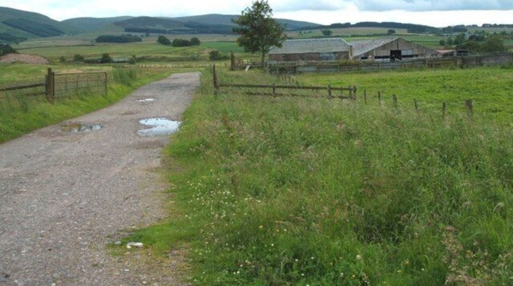 South West to Milton of Panholes Taken from the junction of road and farm track.
