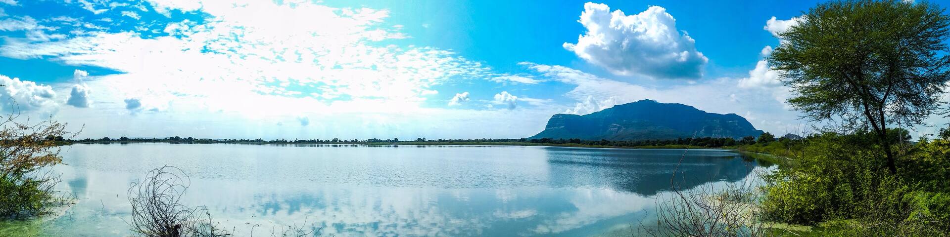 Pavagadh mountain and Vadatalav Lake also known as Pavagadh lake