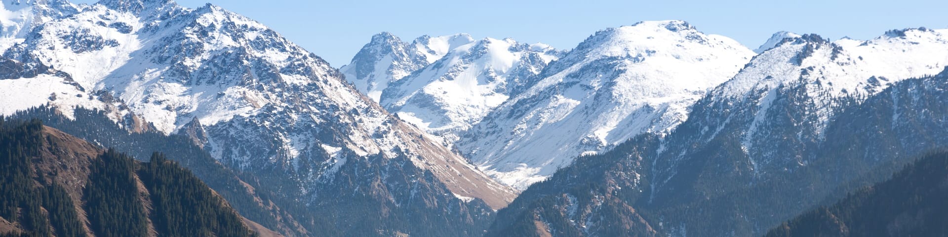 A boat cruise at Heavenly lake, Xinjiang Tianshan, China