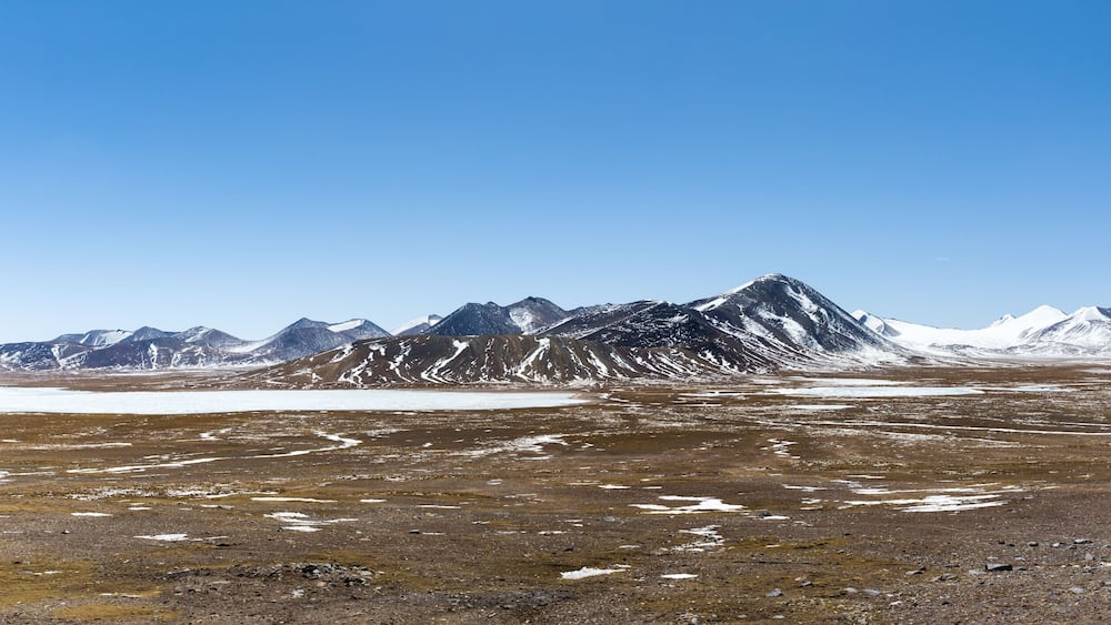 kunlun snow mountains panorama