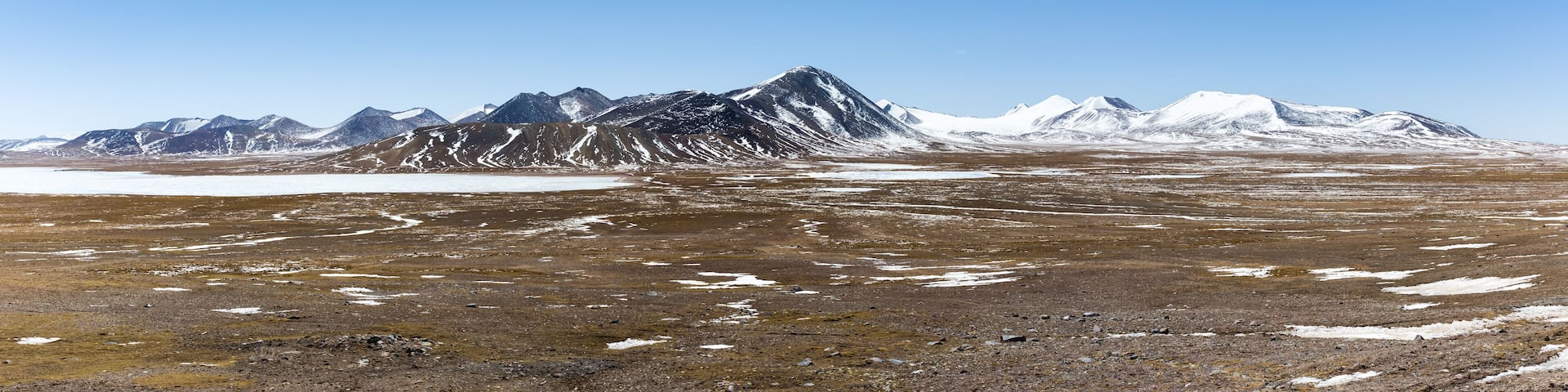 kunlun snow mountains panorama