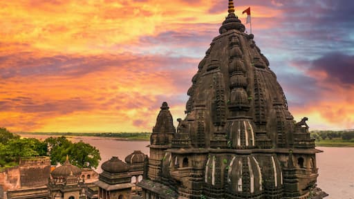 Exterior shots of Ahilya fort Maheshwar