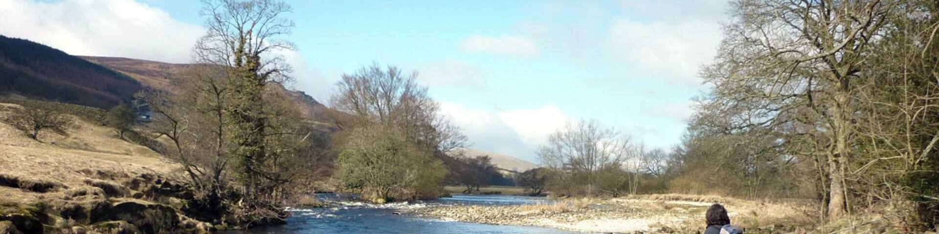 The River Wharfe at Appletreewick A beautiful stretch of the river by the Dales Way