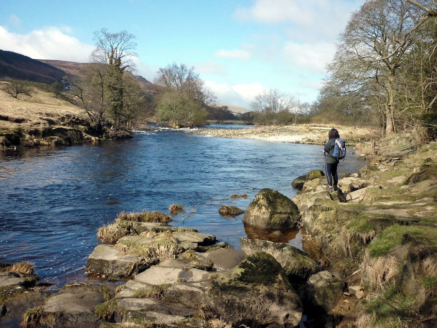 The River Wharfe at Appletreewick A beautiful stretch of the river by the Dales Way