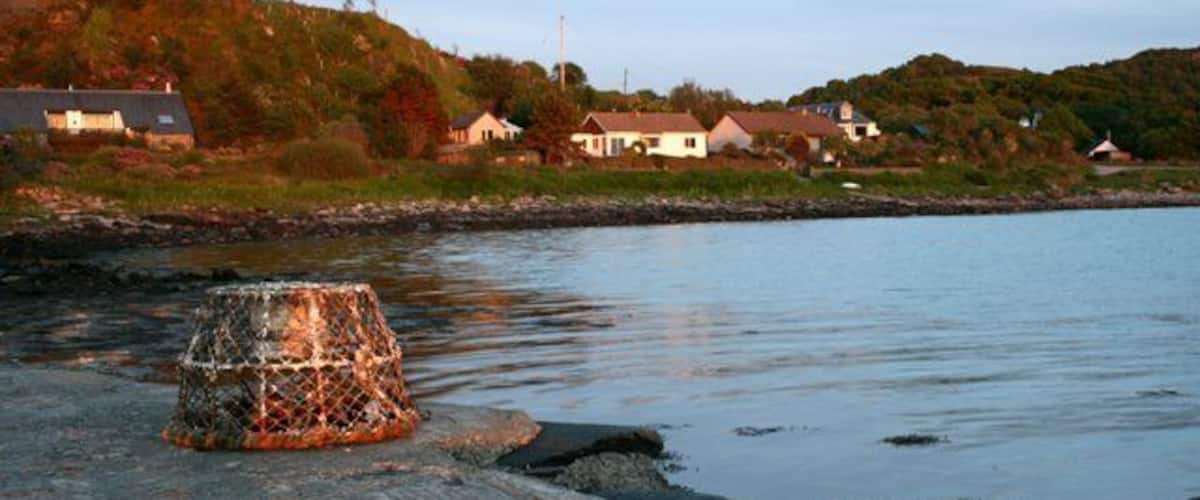 Carsaig From the jetty, in the evening sun.