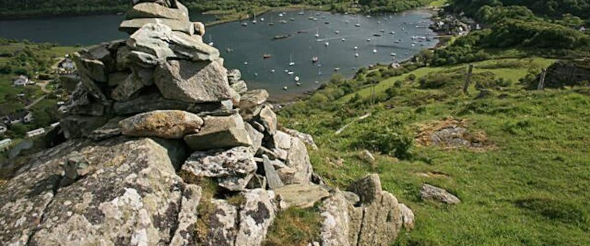 Cairn, Dun a' Chogaidh Dun a' Chogaidh is an ancient hill fort, although probably a look out, overlooking Loch a' Bhealaich.