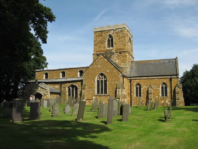 St Remigius' parish church, Long Clawson, Leicestershire, seen from the south