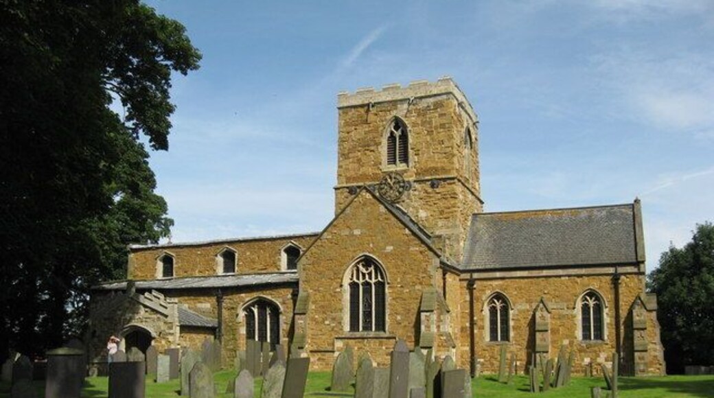 St Remigius' parish church, Long Clawson, Leicestershire, seen from the south