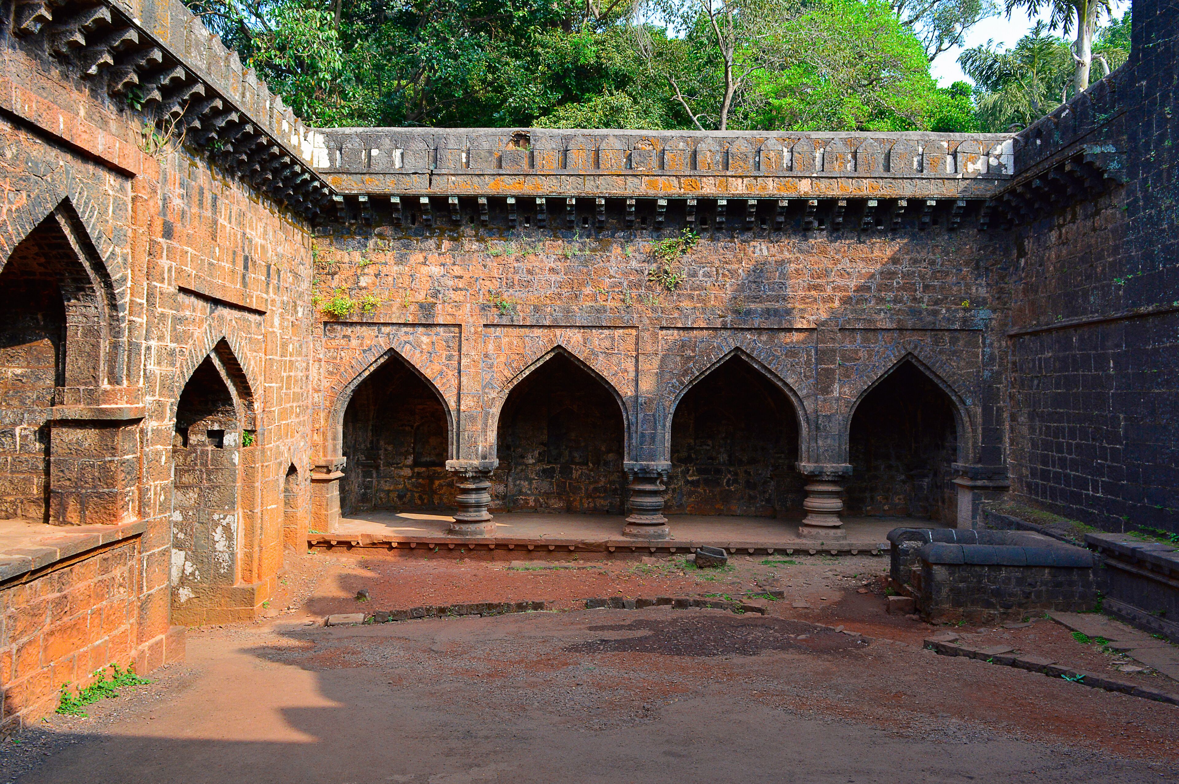 Inside portion of Teen Darwaja Panhala Fort, Kolhapur, Maharashtra