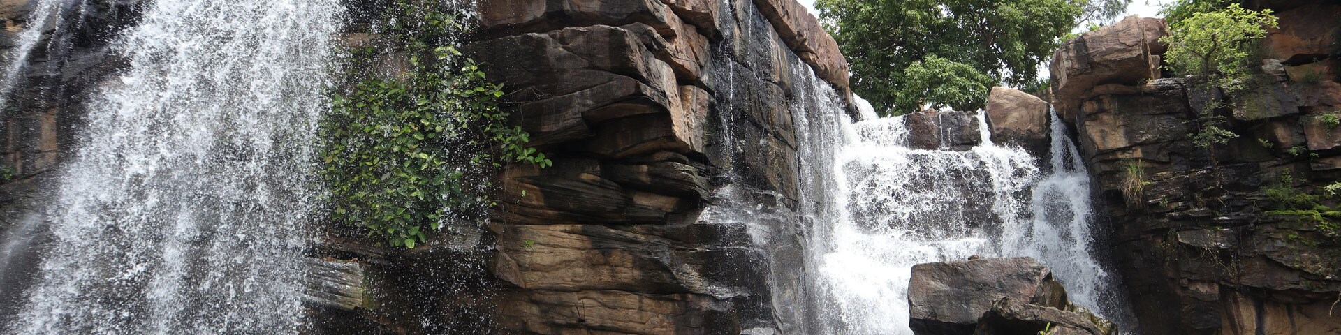 Water fall in Mirzapur, India.