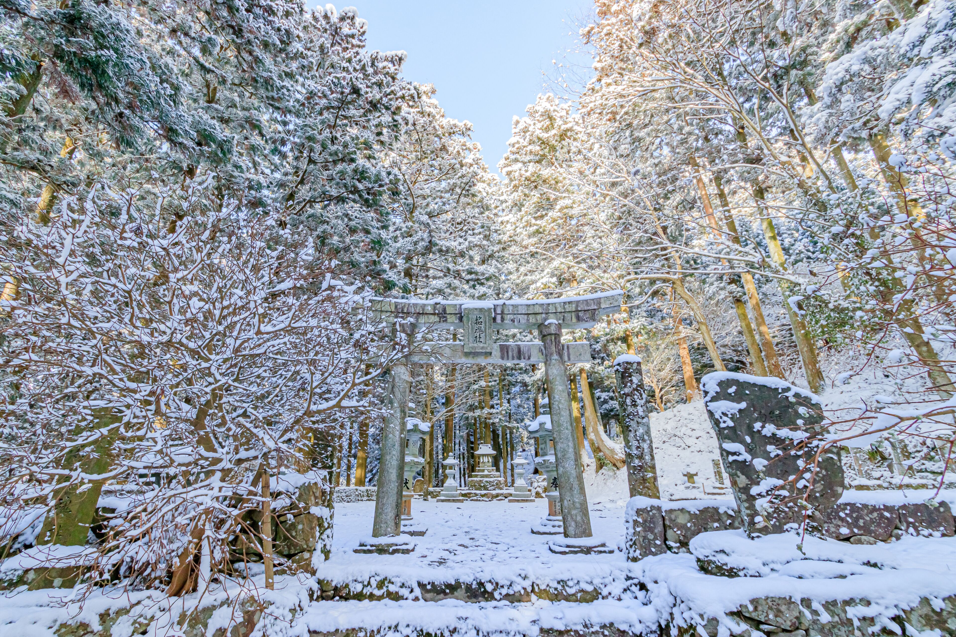 冬の英彦山神宮　福岡県田川郡　Hikosan Jingu in winter Fukuoka-ken Tagawa-gun