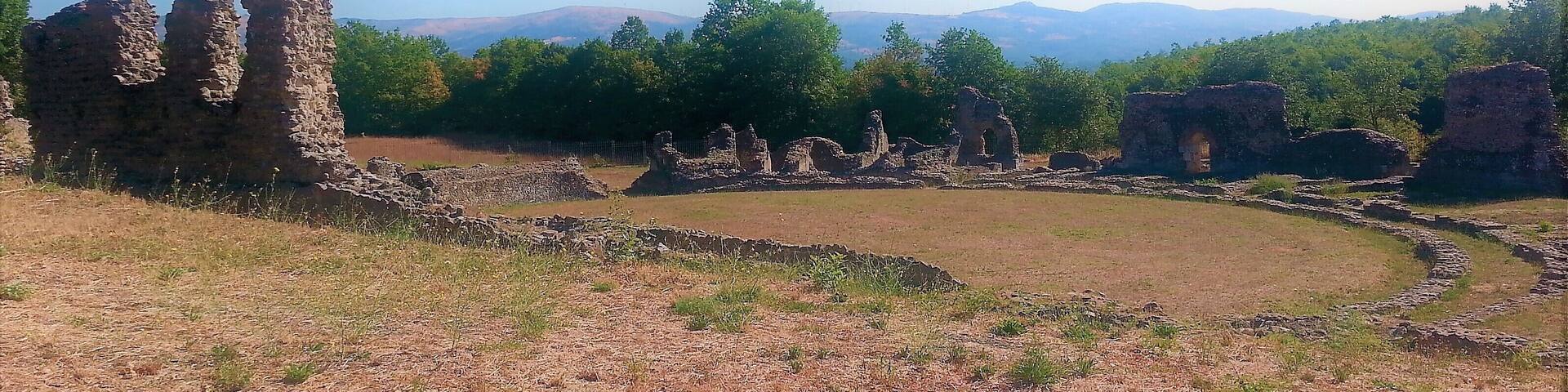 Grumentum, amphitheater. Western side