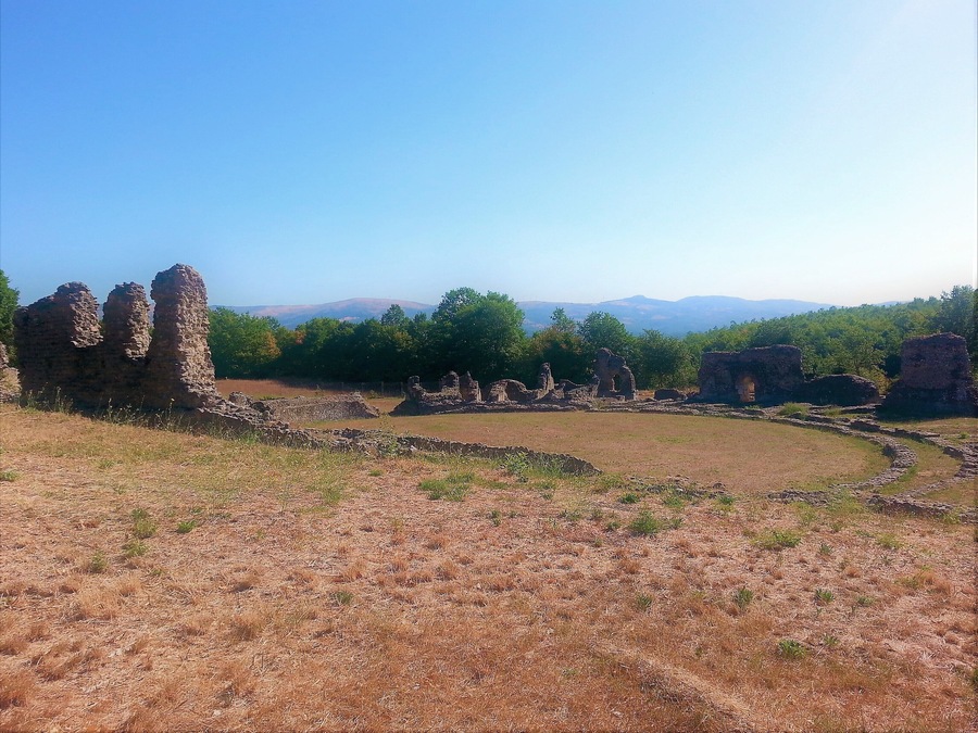 Grumentum, amphitheater. Western side