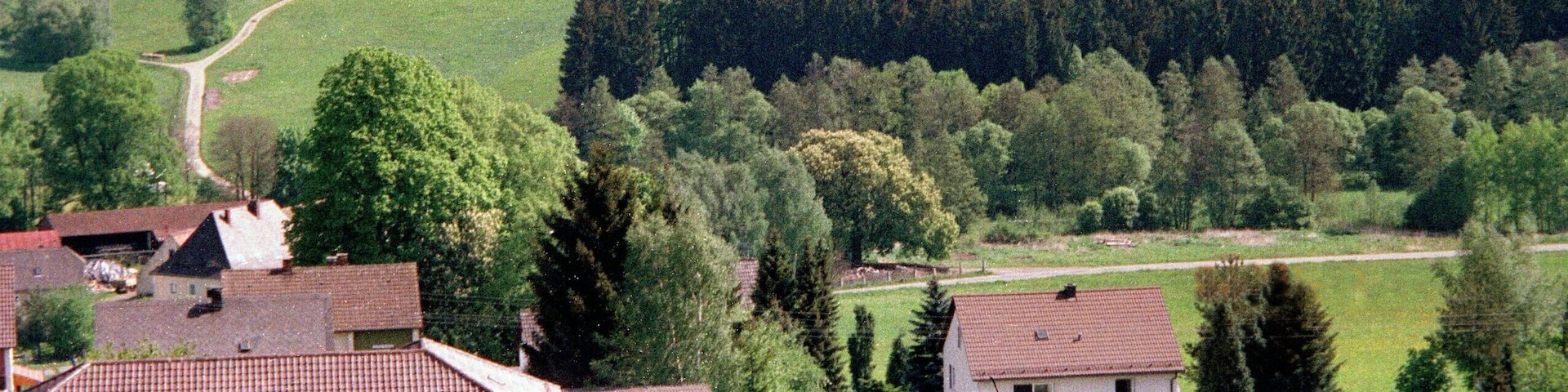 Pleystein, view from the Kreuzberg to Miesbrunn