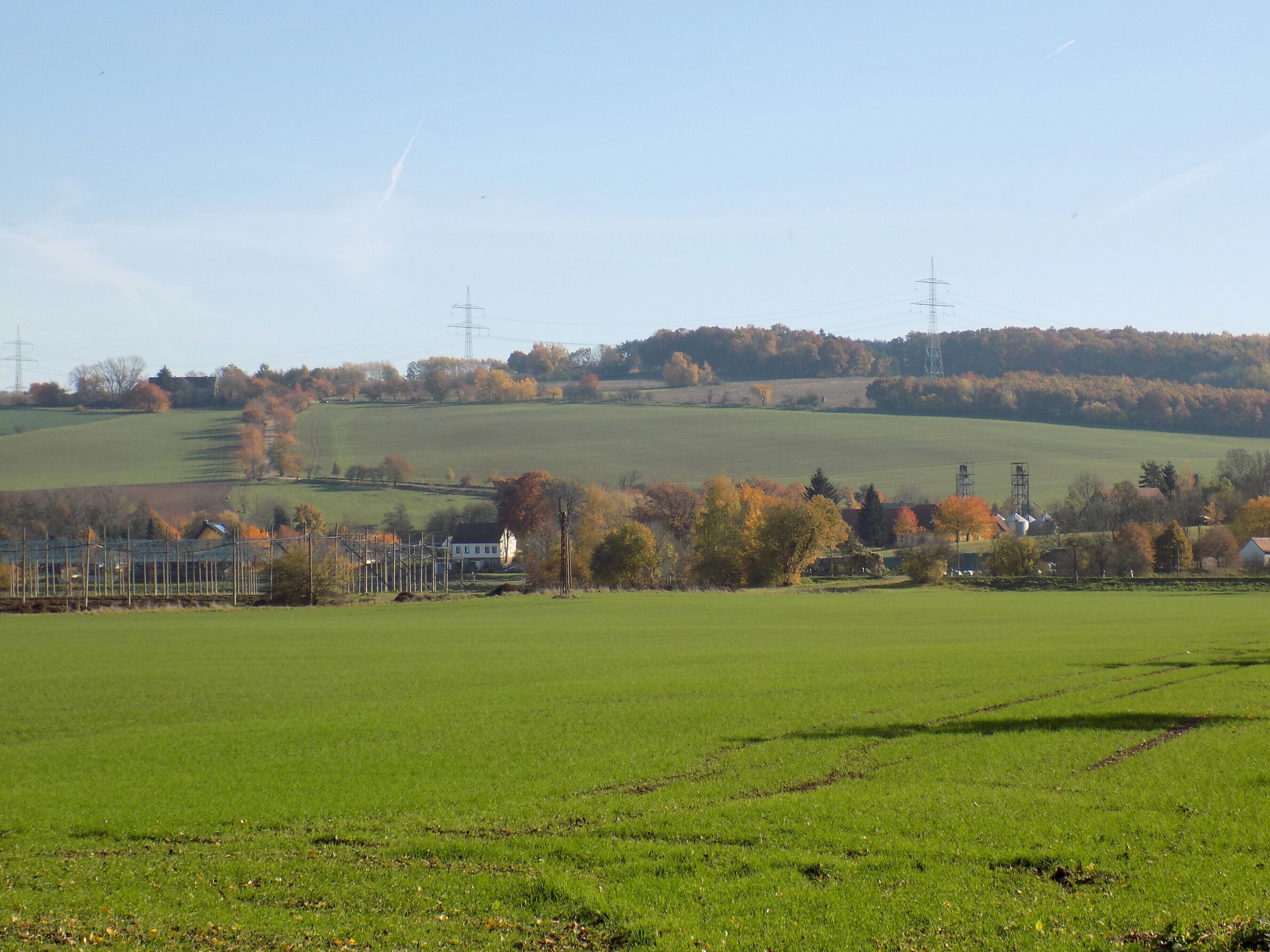 Landscape near Raba (Wetterzeube, district: Burgenlandkreis, Saxony-Anhalt)