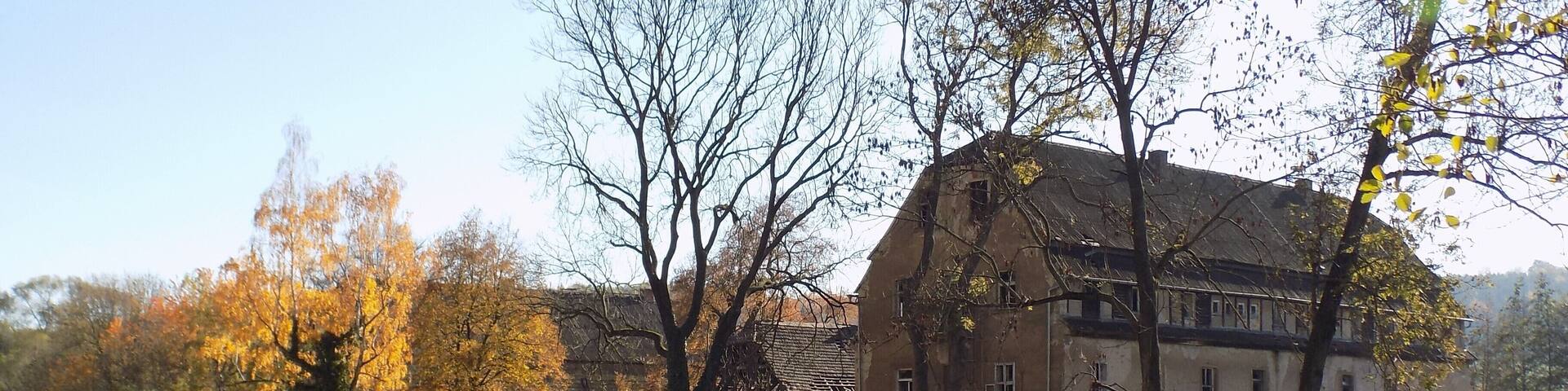 NeumĂŒhle, a former watermill near Sautzschen (Wetterzeube, district: Burgenlandkreis, Saxony-Anhalt)